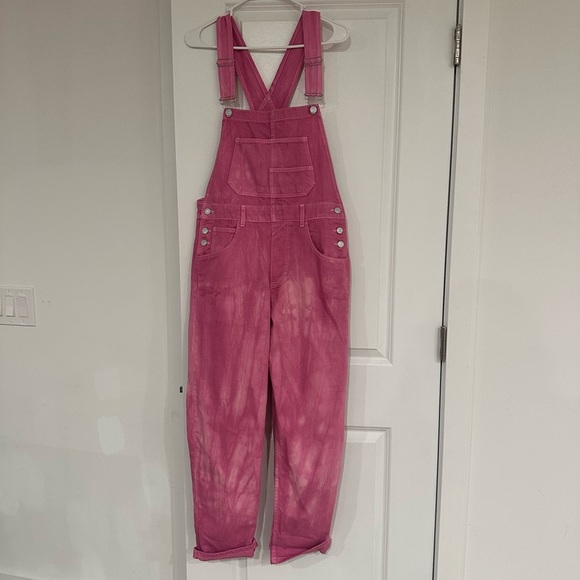 Free People Ziggy Denim Overalls, electric boutique, size S - Picture 3 of 3